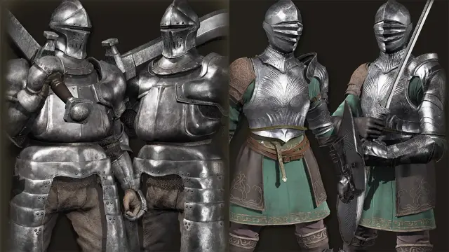 Caballero Pesado y Caballero de Idus en Elden Ring: Tarnished Edition