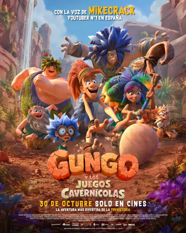 Póster de Gungo y los juegos cavernícolas