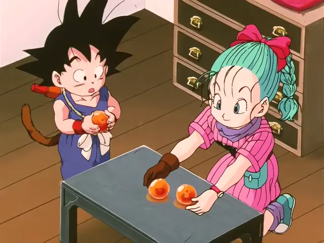 Goku y Bulma, su primer encuentro, redibujado para la ocasión