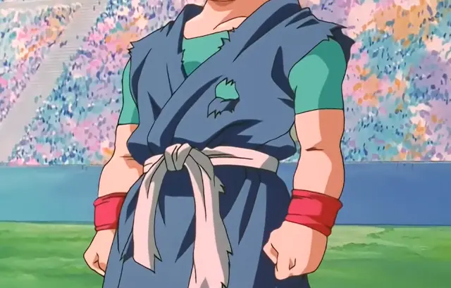 El uniforme heredado de Goku Jr.