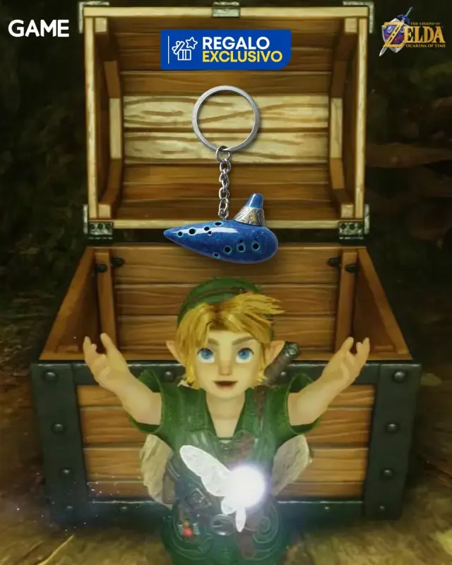 Reserva The Legend of Zelda: Ocarina of Time en GAME con llavero de ocarina exclusivo de regalo