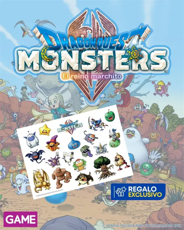 Reserva Dragon Quest Monsters: El Reino Marchito en GAME y consigue unas pegatinas exclusivas de regalo