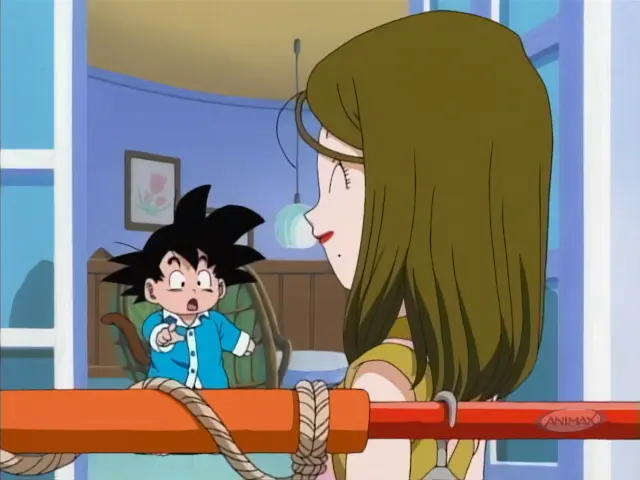 El nyoibo como tendedero en Dragon Ball