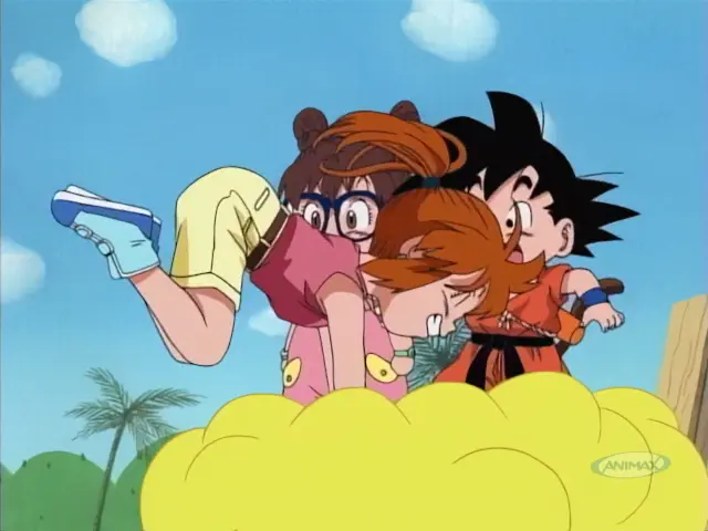 Goku conoce a Senbei Norimaki y los amigos de Arale