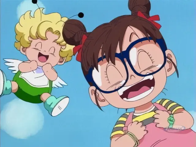Goku conoce a Senbei Norimaki y los amigos de Arale