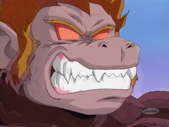 Arale vence a Goku convertido en Ohzaru