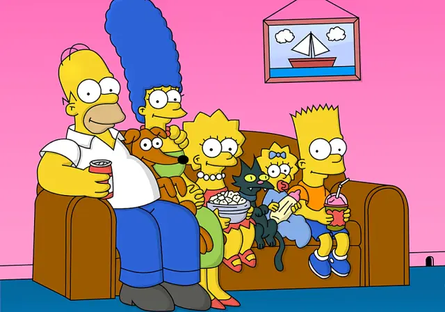 Los Simpson sofá