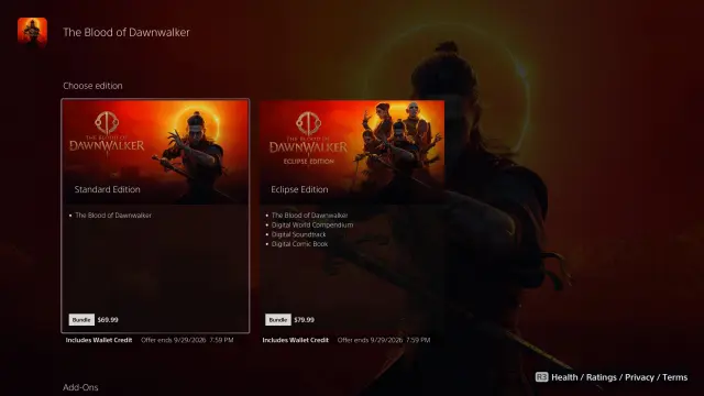 Imagen de la PS Store de Reino Unido con el nuevo sistema de créditos asociado a la compra de juegos