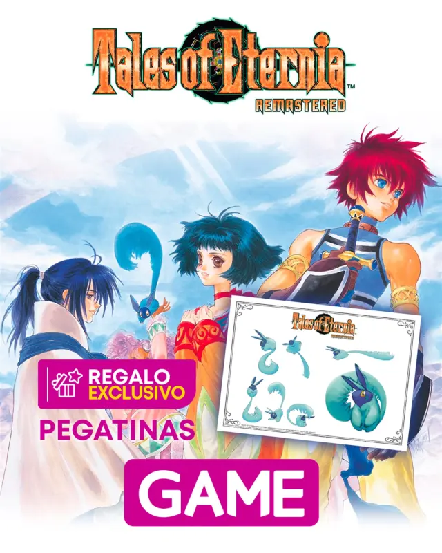 Reserva Tales of Eternia Remastered en GAME y llévate un set de pegatinas exclusivo de regalo