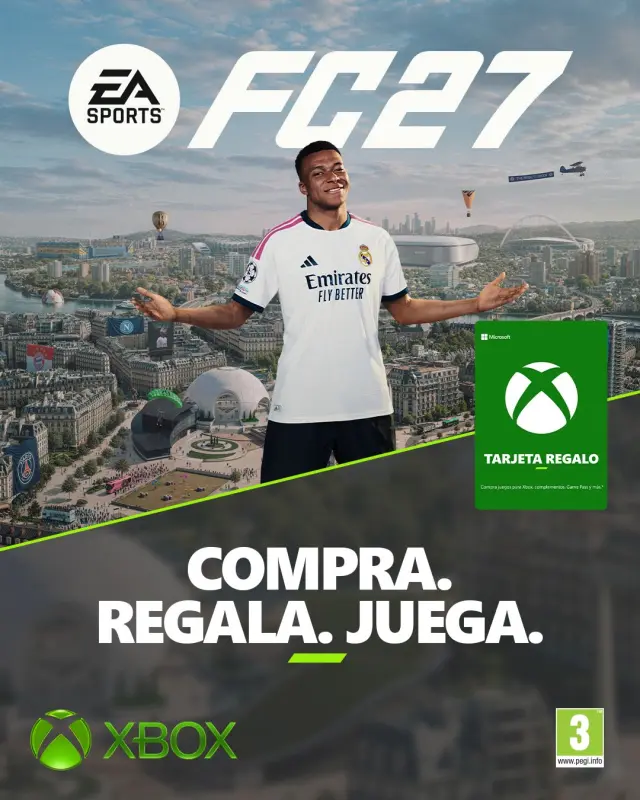 Tarjetas de saldo Xbox para EA FC 27 en GAME