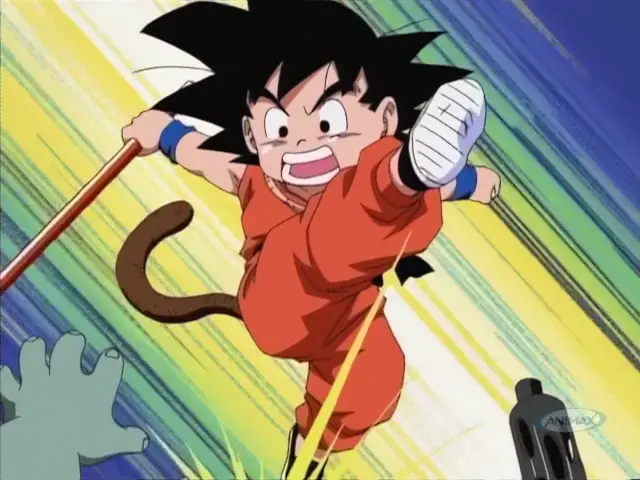 Los soldados de la Red Ribbon acorralan a Goku y Arale