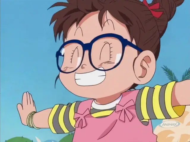Arale vence al General Blue y Goku reúne las 7 Bolas de Dragón