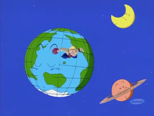 Arale vence al General Blue y Goku reúne las 7 Bolas de Dragón