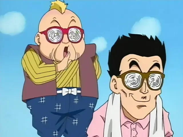 Goku y Arale irrumpen en el dirigible de la Red Ribbon