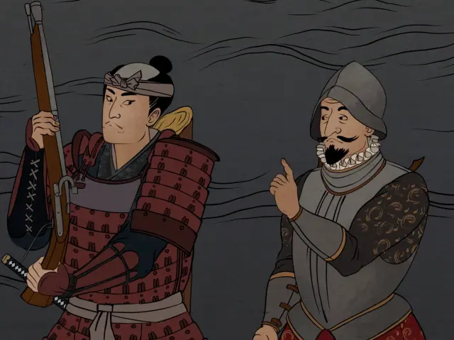 Imagen con fallo de IA en la remasterización de Total War: Shogun 2