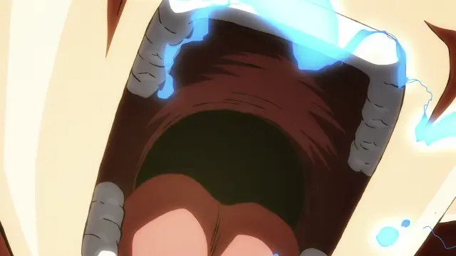 Goku lucha en Super Saiyan y Super Saiyan 2 contra Beerus
