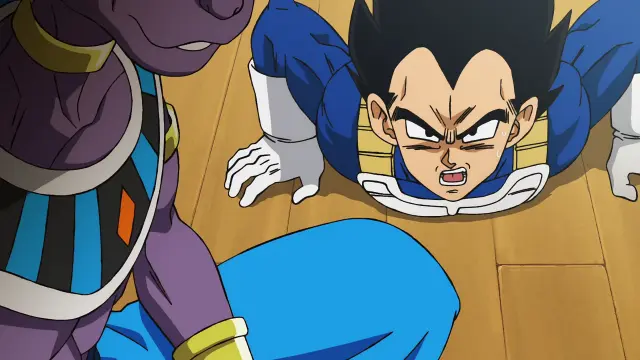 El terror de Vegeta al ver al dios de la destrucción por segunda vez