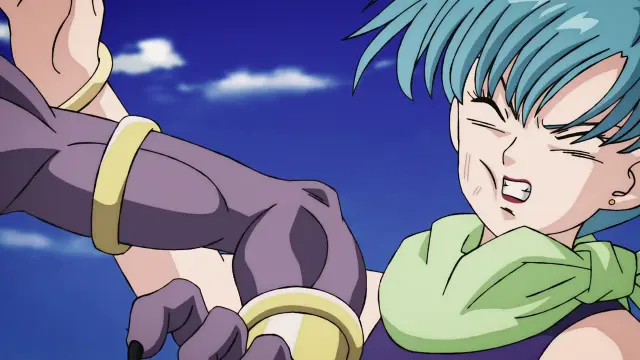 Vegeta supera el poder de Goku Super Saiyan 3 contra Beerus