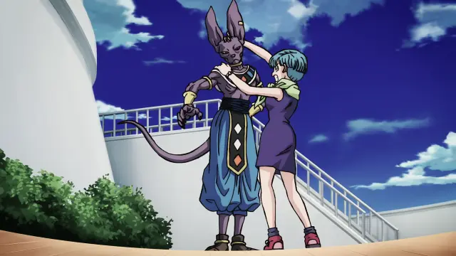 Vegeta supera el poder de Goku Super Saiyan 3 contra Beerus