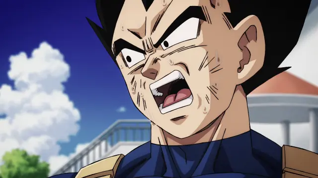Vegeta supera el poder de Goku Super Saiyan 3 contra Beerus